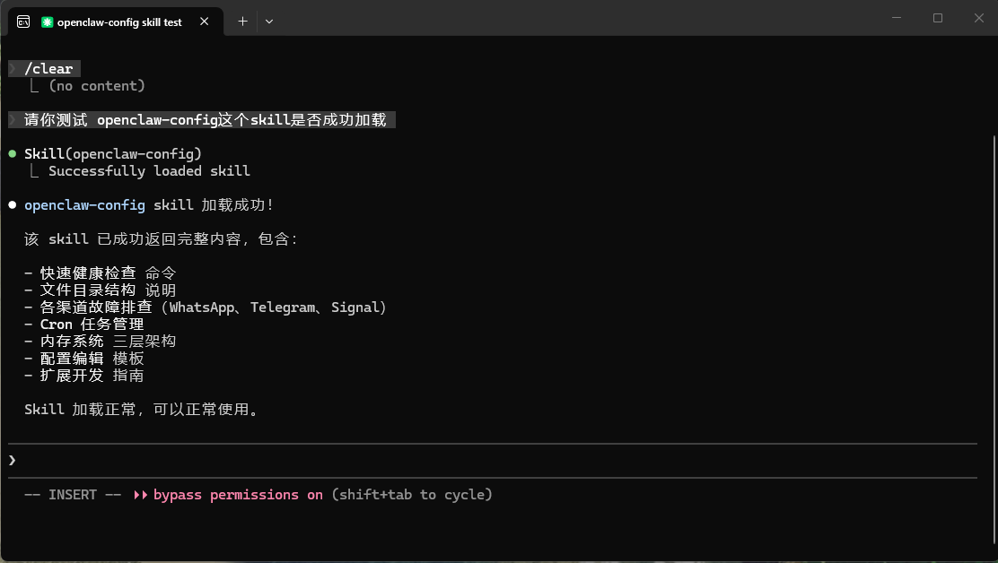 Skill 验证结果截图